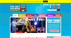 Desktop Screenshot of funtimespartyrental.com